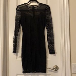 Dynamite black lace sleeve dress